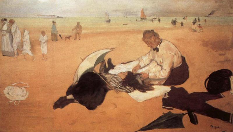 Edgar Degas At the Beach oil painting picture